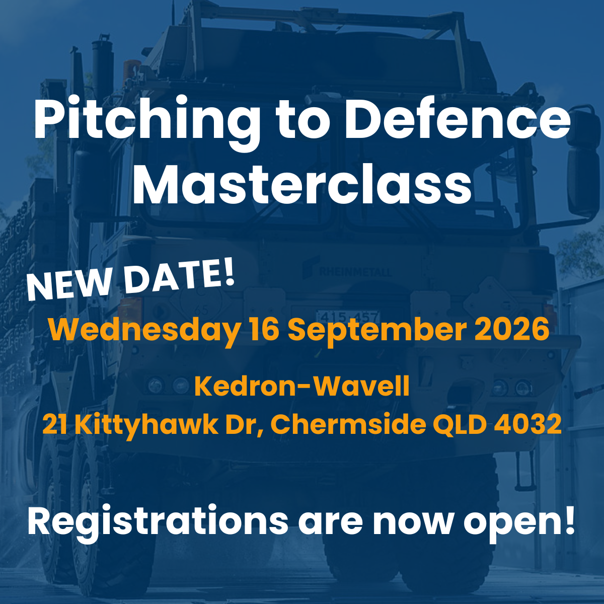 Pitching to Defence Masterclass